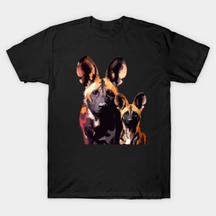 African Wild Dog Fathers Day T-Shirt